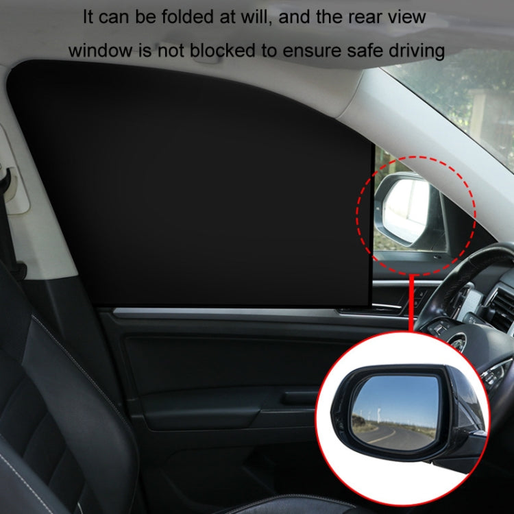 Heat-insulating Opaque Vinyl Coated Magnetic Car Curtains, Full Blackout Principal Drive, Full Blackout Co-pilot, Full Blackout Rear Row, Titanium Silver Principal Driver, Titanium Silver Co-pilot, Titanium Silver Rear Row