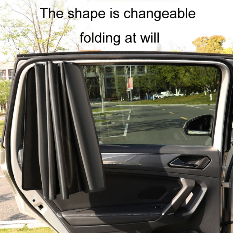 Heat-insulating Opaque Vinyl Coated Magnetic Car Curtains, Full Blackout Principal Drive, Full Blackout Co-pilot, Full Blackout Rear Row, Titanium Silver Principal Driver, Titanium Silver Co-pilot, Titanium Silver Rear Row
