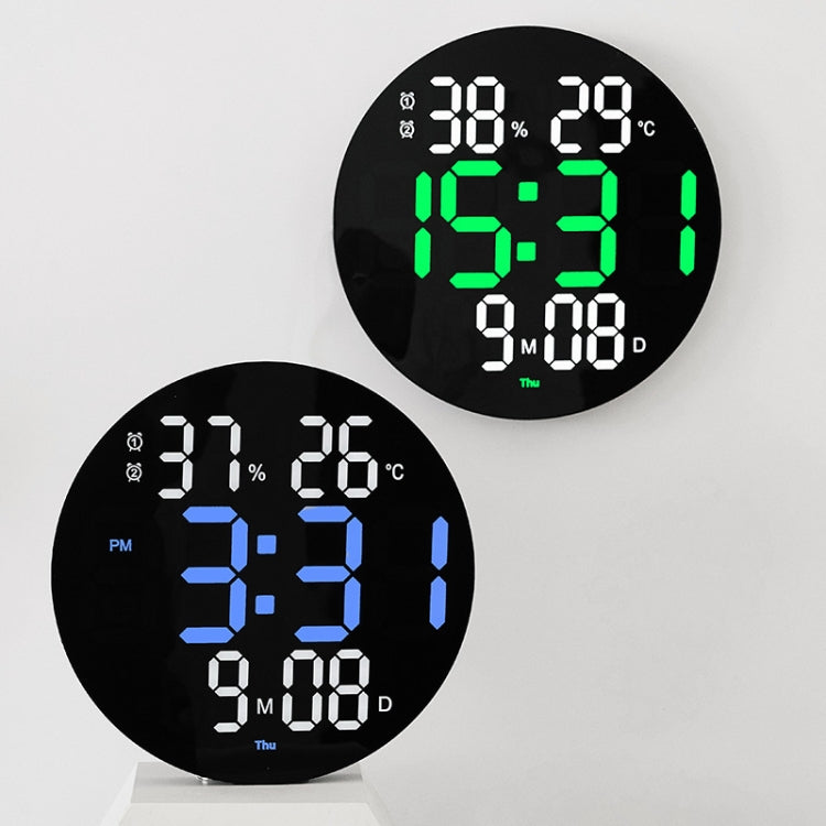 10-Inch Led Digital Wall Clock 2-Color Large Screen Electronic Clock With Temperature Display
