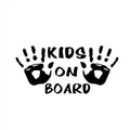 10pcs Kids On Board Warning Car Stickers Reflective Scratch Body Stickers