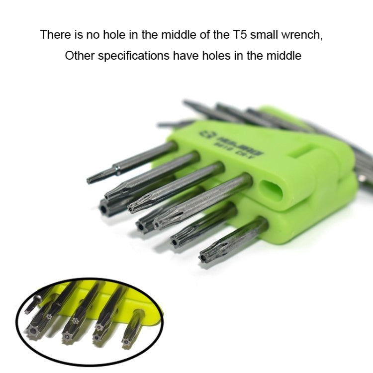 HUIJIAQI Hexagon Torx Screwdriver Spanner Multifunction Combination Tool, 8pcs/set