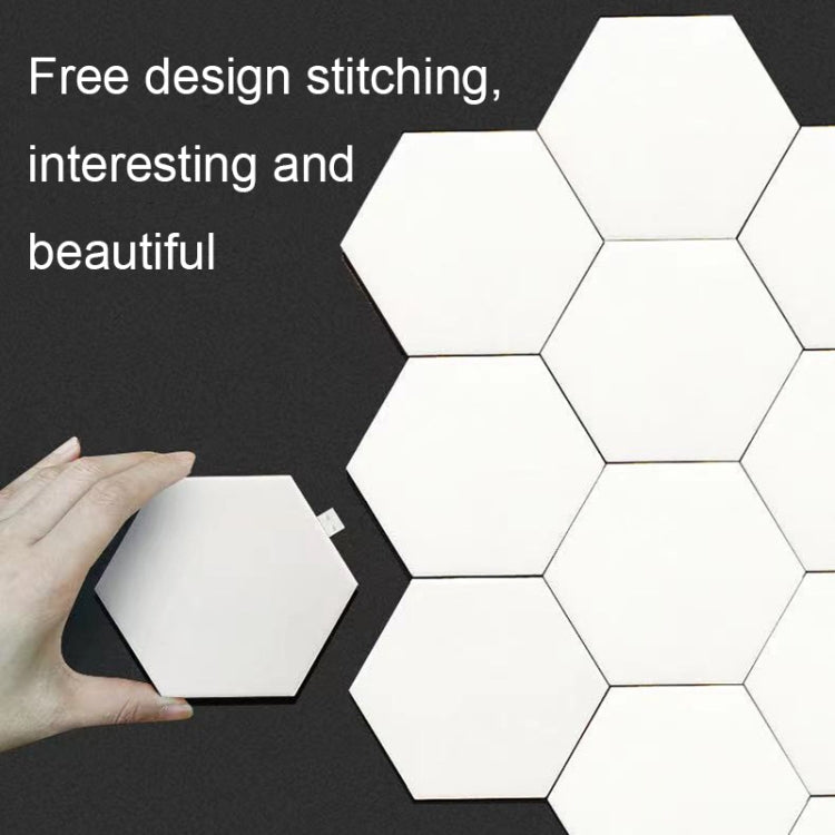RGB Symphony Hexagon Lights DIY Bedside Ambient Wall Lamp Smart Honeycomb Light, 10pcs/set, 12pcs/set