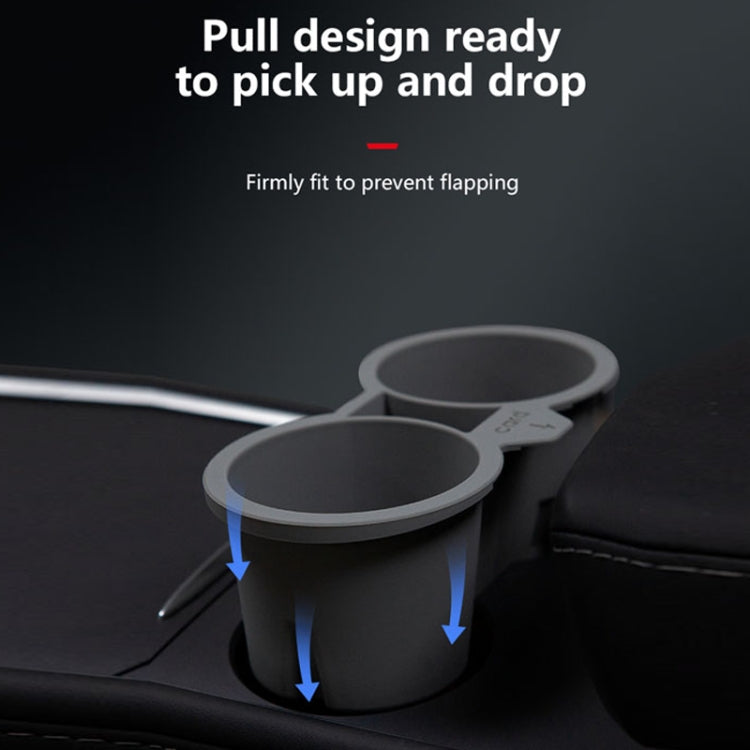 For Tesla Model3/Y Central Control Storage Silicone Cup Stopper, Silicone Cup Stopper(Grey), Silicone Cup Stopper(Blue), Silicone Cup Stopper(Black)