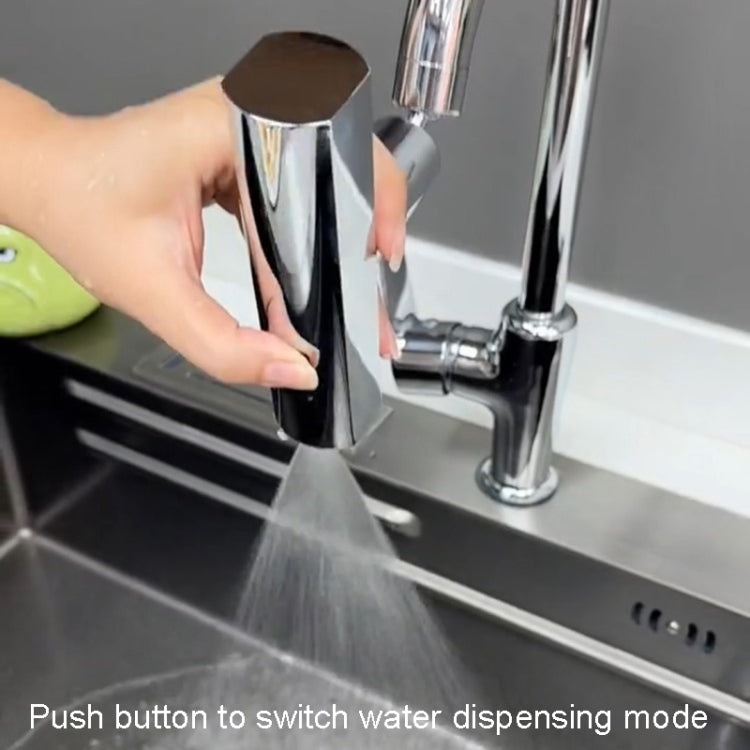 Multi-functional Flying Rain Waterfall Spout Connector Kitchen Faucet Splash Universal Swivel Bubbler, Silver, Black, Gray