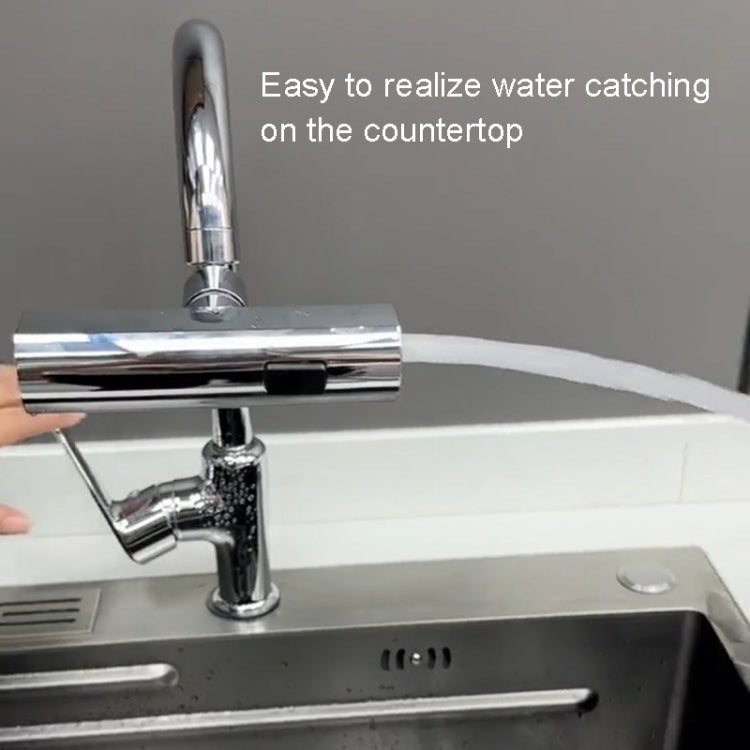 Multi-functional Flying Rain Waterfall Spout Connector Kitchen Faucet Splash Universal Swivel Bubbler, Silver, Black, Gray