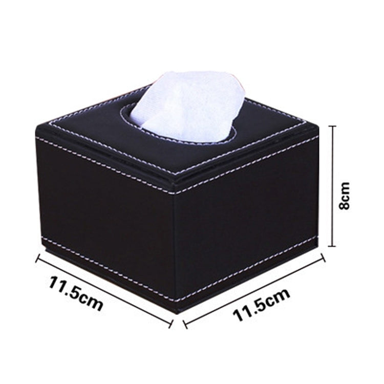 Hotel Restaurant Leather Square Paper Box Car Tissue Box, Sheepskin, Crocodile Pattern, Wheat Pattern, Ancient Pattern
