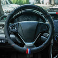 38cm Microfiber Leather Sports Colorful Car Steering Wheel Cover, Black, Blue, Green, Red, Pink, Orange, Brown