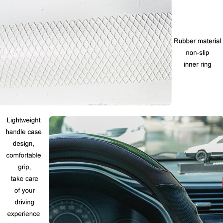 38cm Microfiber Leather Sports Colorful Car Steering Wheel Cover, Black, Blue, Green, Red, Pink, Orange, Brown
