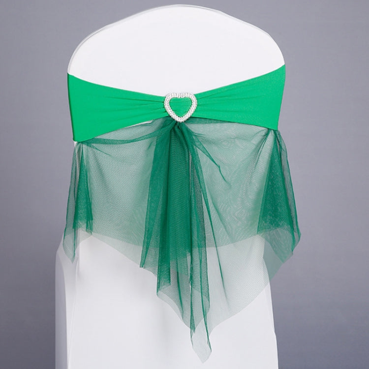 Tie-Free Stretch Chair Back Bow Chair Cover Strap Hotel Wedding Seat Back Decoration, 70x58 cm (Grass Green), 70x58 cm (Red), 70x58 cm (White)