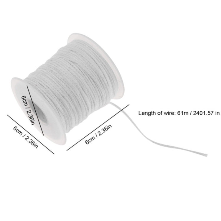 61m 24-strand Cotton Rope Braided Candle Wick Core DIY Handmade Candle Core