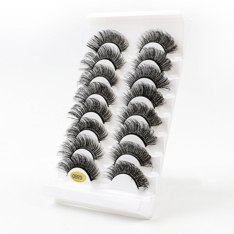 8pairs /Box Naturally Thick Eyelashes Large Curvature Curling False Eyelashes, G880, G881, G882, G883, G884, G885, G886, G887, G888, G889