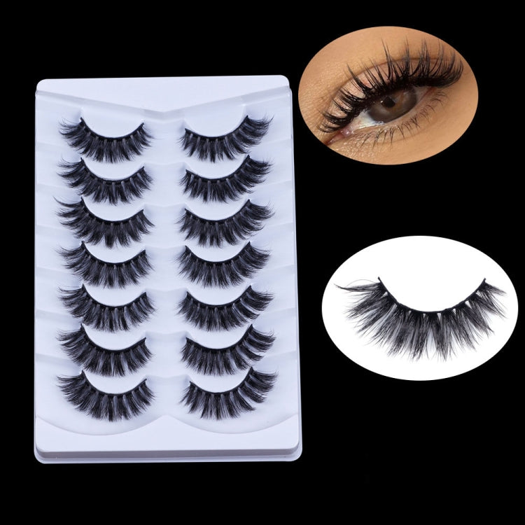 7pairs /Box Faux Mink False Eyelashes C-Curved Elongated Eyelashes, FX-S225
