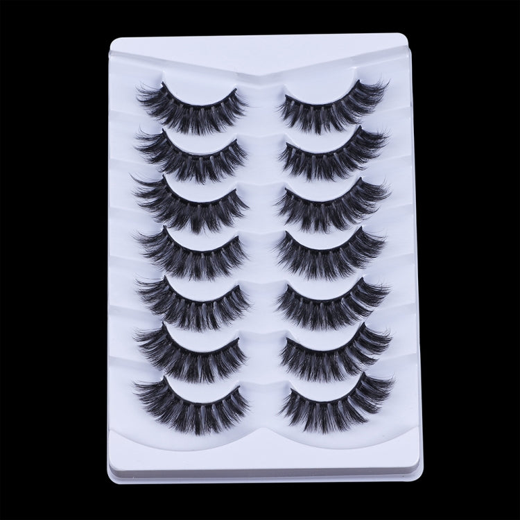 7pairs /Box Faux Mink False Eyelashes C-Curved Elongated Eyelashes, FX-S225
