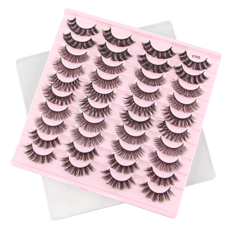 20pairs /Box Naturally Make Up Curling False Eyelashes Russian Strip Lashes, Y700