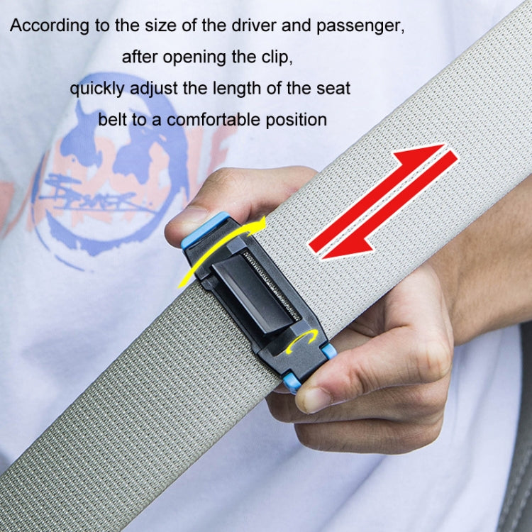 SHUNWEI 1pair Car Safety Belt Limiter Anti-Stranglehold Clip