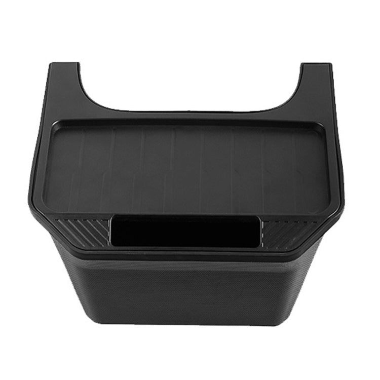 For Tesla Model Y Garbage Can Bin Accessories Rear Center Console Storage Box Organizer, Black