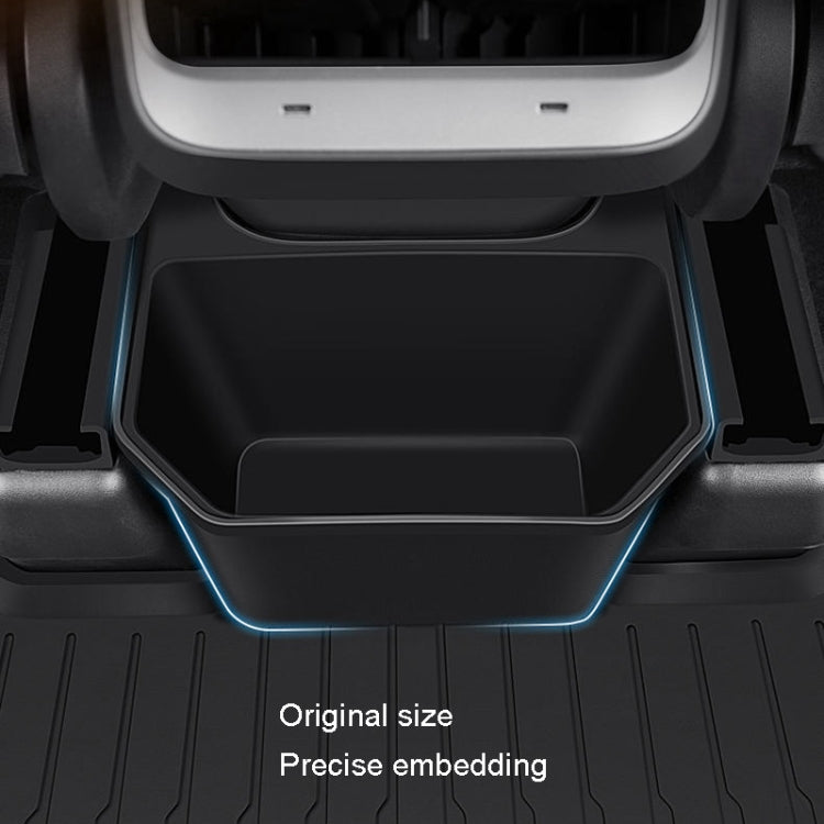 For Tesla Model Y Garbage Can Bin Accessories Rear Center Console Storage Box Organizer, Black