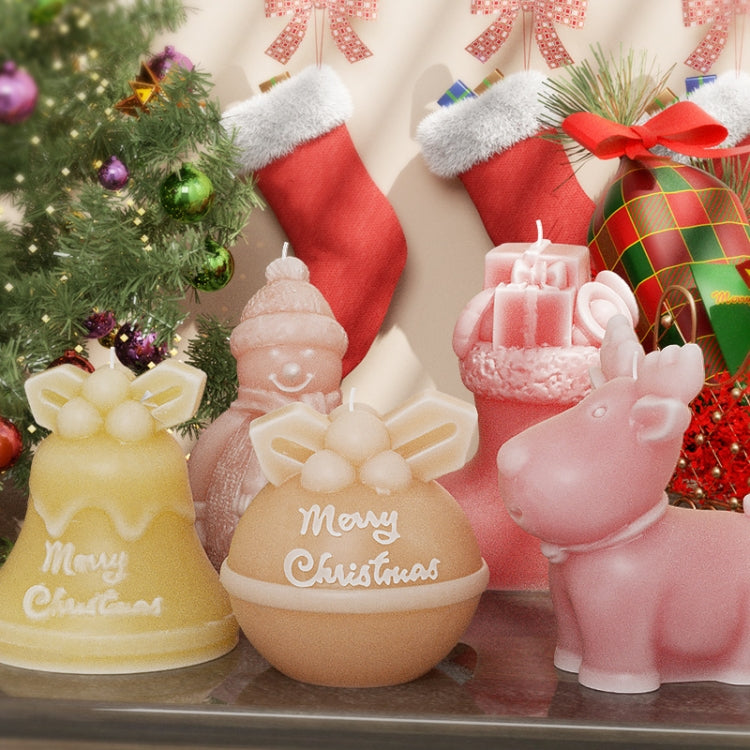 Christmas Crystal Silicone Mold DIY Snowman Elk Candle, Fat Christmas Snowman 004, High Christmas Snowman 003, Christmas Gift Bell 002, Christmas Socks 001, Christmas Bell 005, Christmas Deer 001