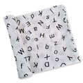 Cartoon Baby Soft Gauze Quilt Swaddle Cotton Bath Towel 117 X 117cm, Letter ABC, Flamingo, Panda, OWL, Triangle, Whale, Unicorn, Yellow Elephant, Color Stars, Potted Plant, Feather, Fish, Christmas Tree, Big Whale, Mask, Dinosaur, Car, +Number, Giraffe...