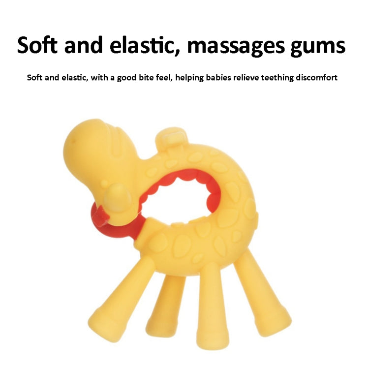 XUNYI Baby Giraffe Rattles Teether Kids Silicone Bite Toy, Drop Box Yellow, Drop Box Pink, Drop Box Green, Rectangular Box Yellow, Rectangular Box Pink, Rectangular Box Green
