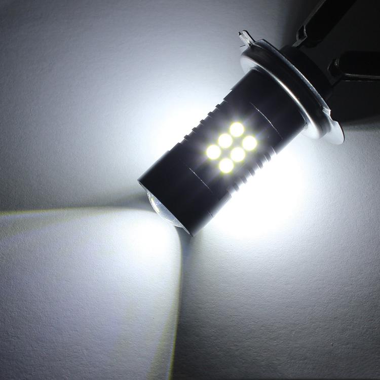 1pair Automotive High-power LED White Light Fog Lamp, H7