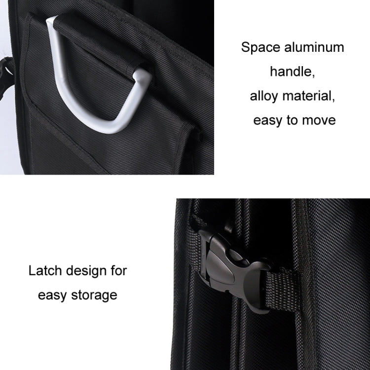 Car Trunk Storage Box Oxford Cloth Folding Organizer With Reflective Strips, Large Gray, Small Gray