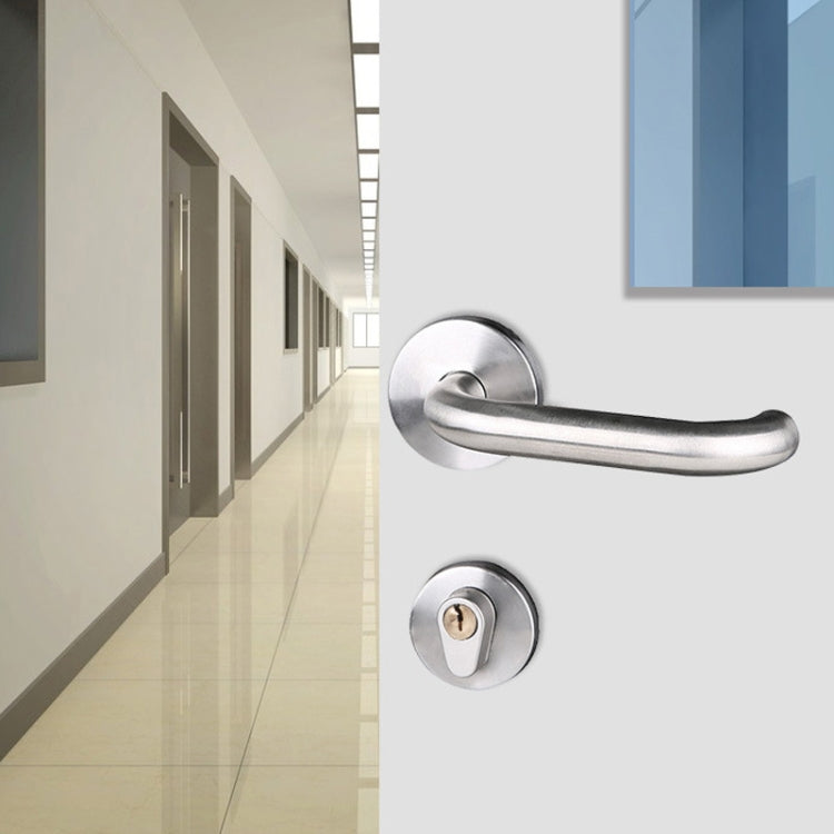 Stainless Steel Round Tube Fire Door Handle Passage Door Lever