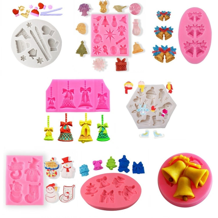 DIY Christmas Silicone Mold Elk Sleigh Cake Plaster Decoration Mold, 50-235-B, 50-247-A, 50-1076-A, 50-1620-A, 50-1945-B, 50-2202-A, 50-2203-A