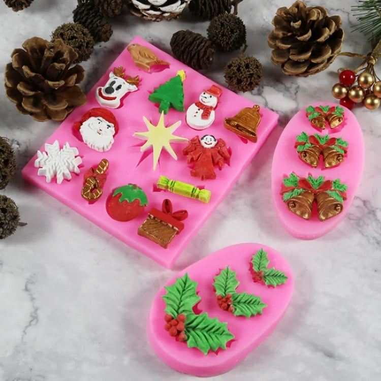 DIY Christmas Silicone Mold Elk Sleigh Cake Plaster Decoration Mold, 50-235-B, 50-247-A, 50-1076-A, 50-1620-A, 50-1945-B, 50-2202-A, 50-2203-A