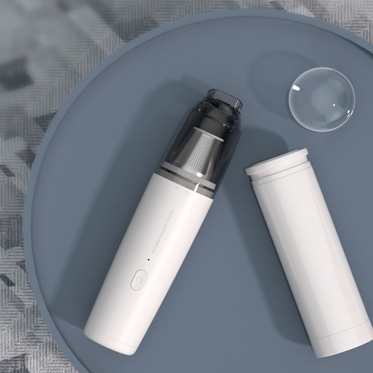 Mini Portable Detachable Wireless Handheld Powerful Car Vacuum Cleaner, Plastic Filter (White), Metal Filter (White), Plastic Filter (Black), Metal Filter (Black)