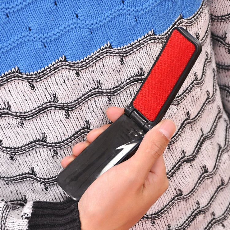 Portable Clothes Hair Removal Brush Folding Static Hair Remover