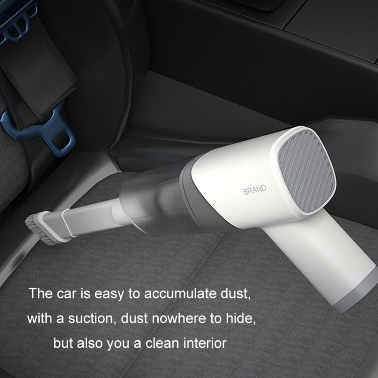 Portable Handheld USB Charging Car Vacuum Cleaner, Wired White, Wired Black, Wireless White, Wireless Black