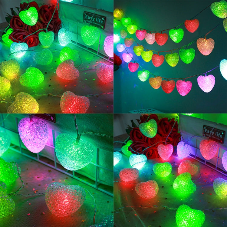 1.2m LED Love Flashing String Lights Waterproof Battery Box Decoration Lights