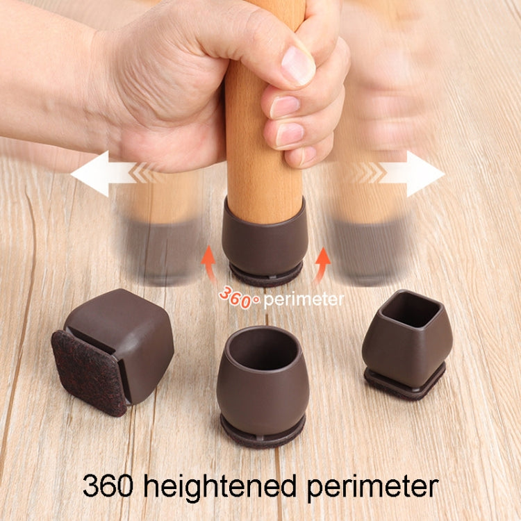 8pcs /Set 15 Degree Tilt Table And Chair Feet One-Piece Shock-Absorbing Protective Cover For Chairs, 0.75 inch, 1 inch, 1.25 inch