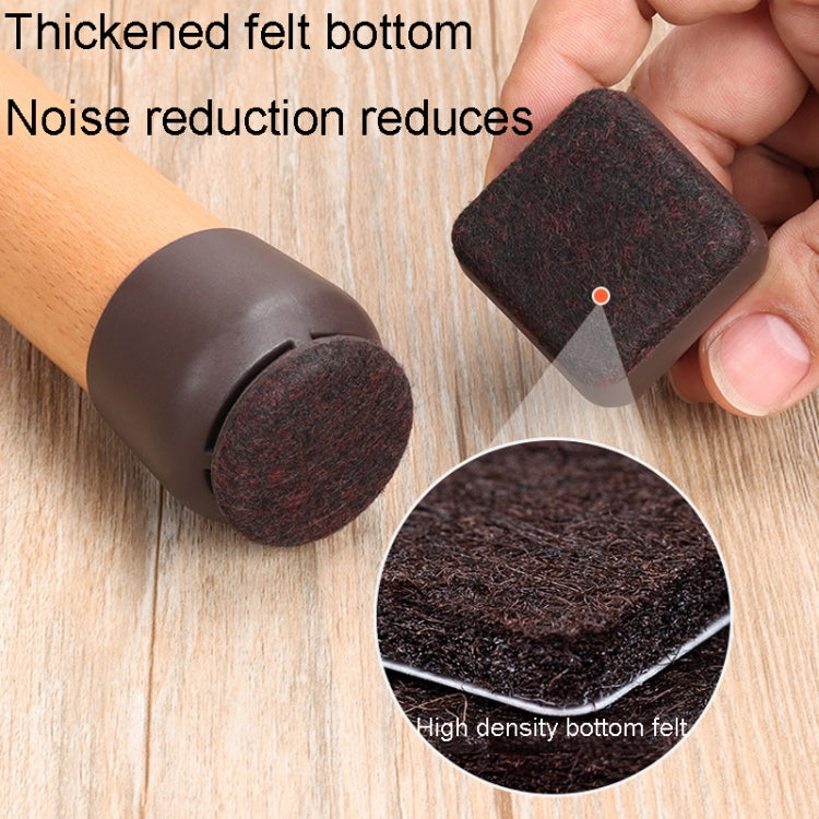 8pcs /Set 15 Degree Tilt Table And Chair Feet One-Piece Shock-Absorbing Protective Cover For Chairs, 0.75 inch, 1 inch, 1.25 inch