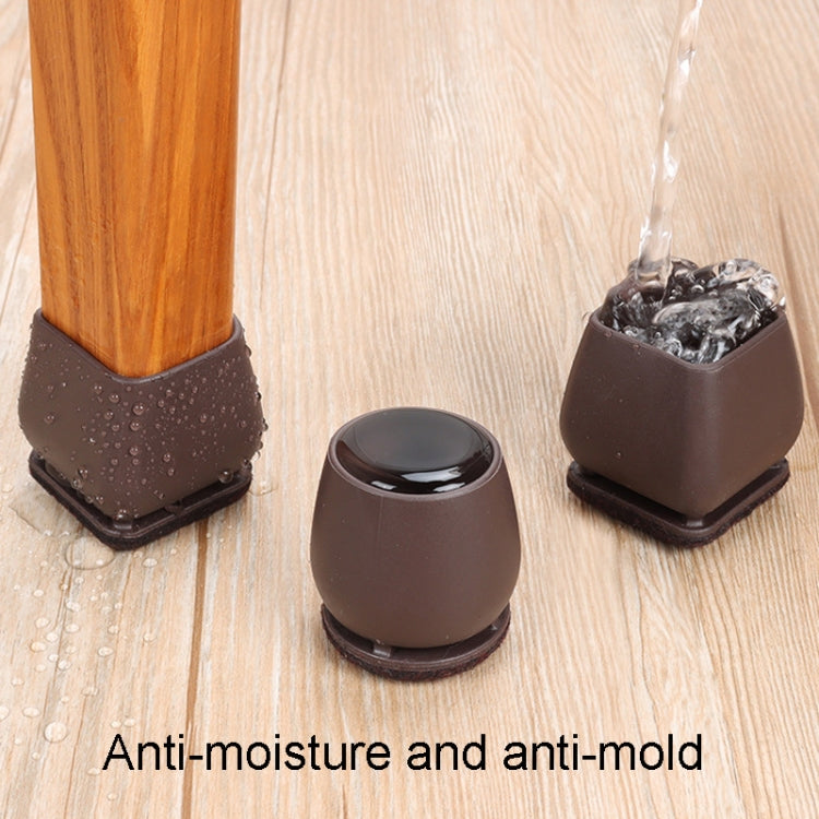 8pcs /Set 15 Degree Tilt Table And Chair Feet One-Piece Shock-Absorbing Protective Cover For Chairs, 0.75 inch, 1 inch, 1.25 inch
