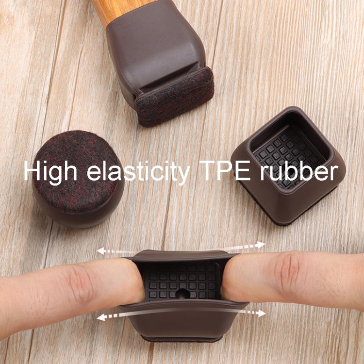 8pcs /Set 15 Degree Tilt Table And Chair Feet One-Piece Shock-Absorbing Protective Cover For Chairs, 0.75 inch, 1 inch, 1.25 inch