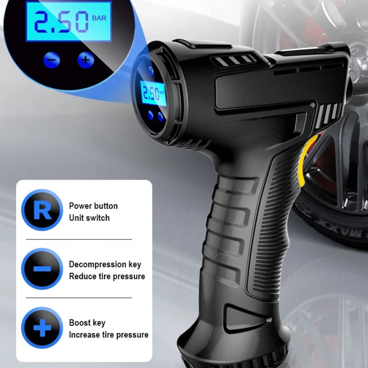 120W  Car Air Pump Compressor Tire Inflator Equipment, Wireless Digital Display, Wired Pointer Model, Wired Digital Display