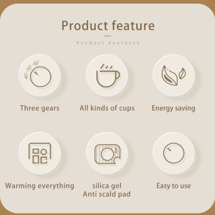 CEOOL  Thermostatic Cup Electric Heating Coaster Coffee Thermal Cup Pad,CN Plug, Glass Cup, Ceramic Cup