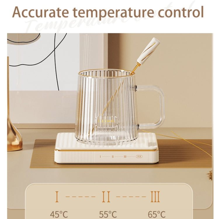 CEOOL  Thermostatic Cup Electric Heating Coaster Coffee Thermal Cup Pad,CN Plug, Glass Cup, Ceramic Cup