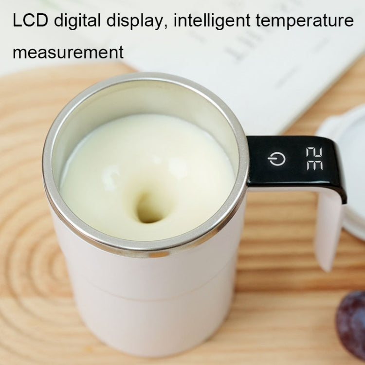 JB-01 Intelligent Temperature Measuring Magnetic LCD Digital Display Automatic Mixing Cup, Magnetic (White)