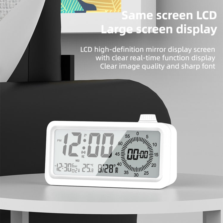 Visual Timer Alarm Clock Dual Display LCD Time Reminder