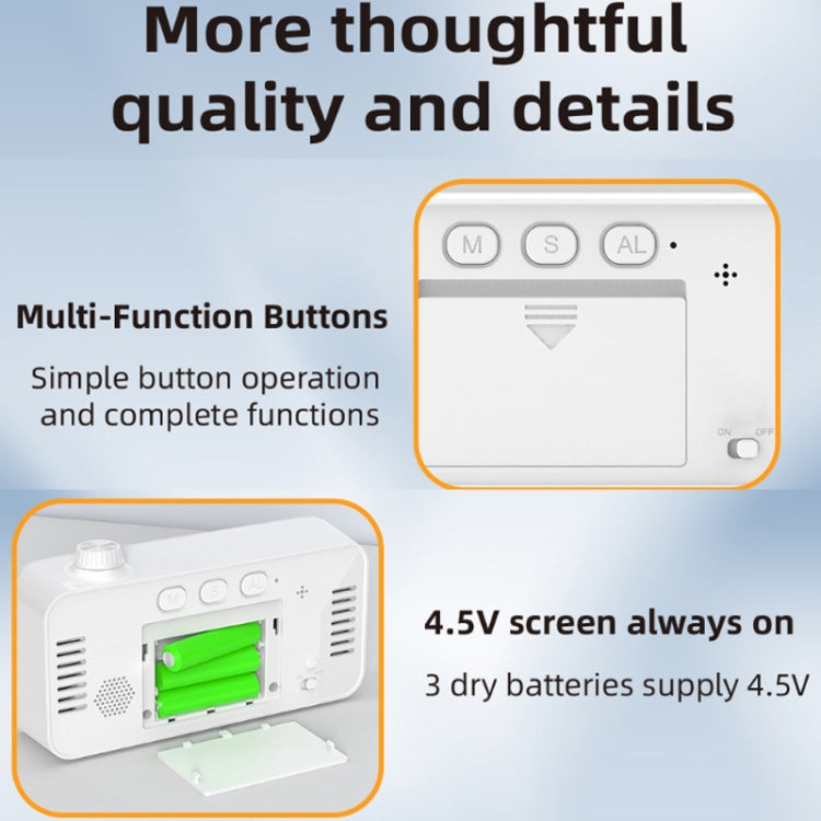 Visual Timer Alarm Clock Dual Display LCD Time Reminder