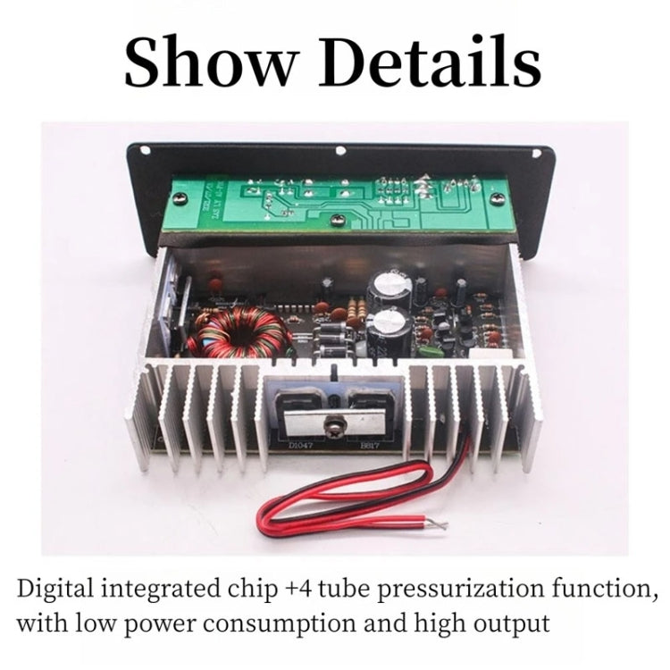 Car Audio Modification Ultra-thin Subwoofer Audio Amplifier Board RMS80W, 12V