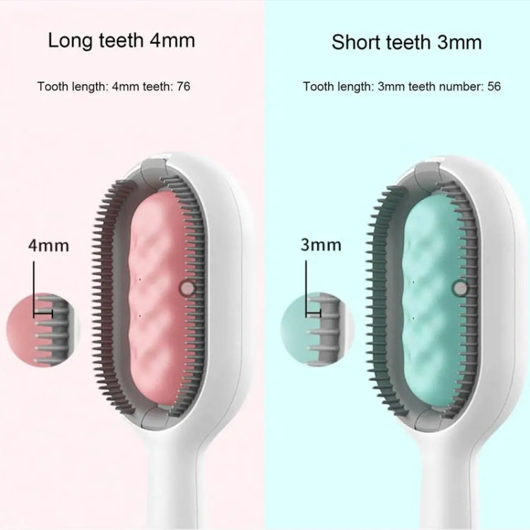 Pet Cats With Water Tank Hair Removal Comb Cleaning Hair Brush, Long Hair (Pink), Long Hair (Blue), Short Hair (Pink), Short Hair (Blue)