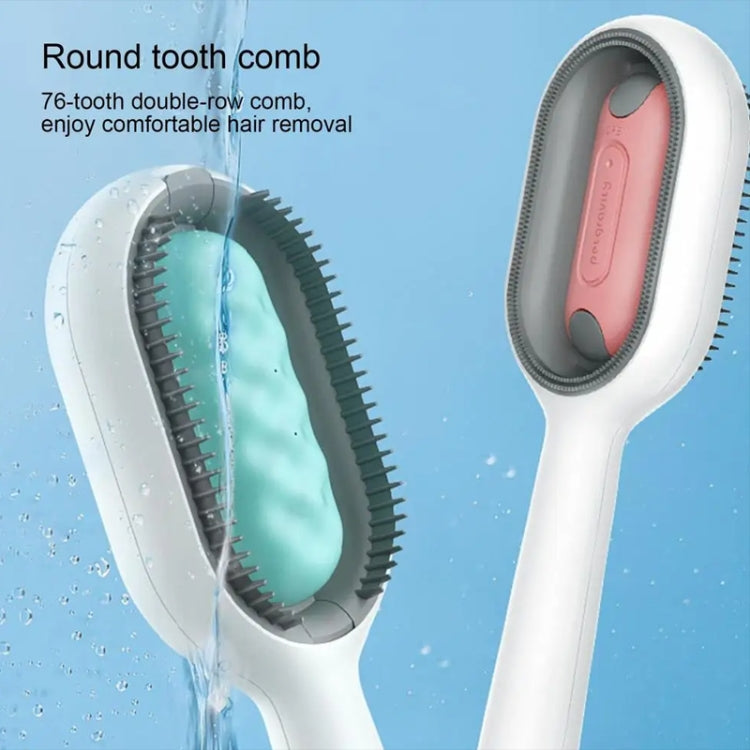Pet Cats With Water Tank Hair Removal Comb Cleaning Hair Brush, Long Hair (Pink), Long Hair (Blue), Short Hair (Pink), Short Hair (Blue)