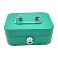 Portable Metal Safe Cash Box Piggy Bank Money Organizer with Key, Key Green, Key Black, Key Pink
