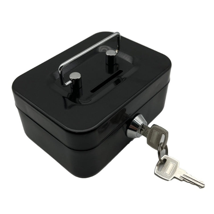 Portable Metal Safe Cash Box Piggy Bank Money Organizer with Key, Key Green, Key Black, Key Pink