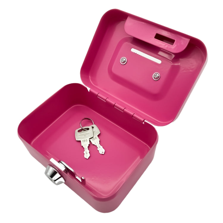 Portable Metal Safe Cash Box Piggy Bank Money Organizer with Key, Key Green, Key Black, Key Pink