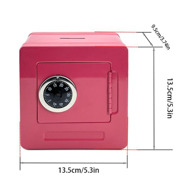 Portable  Metal Password Safe Cash Box Piggy Bank Money Organizer, Password Black, Password Pink, Password  Blue